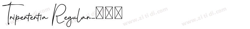 Tripertertia Regular字体转换